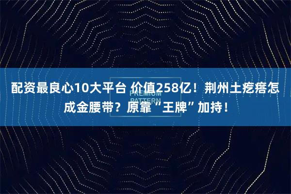 配资最良心10大平台 价值258亿！荆州土疙瘩怎成金腰带？原靠“王牌”加持！
