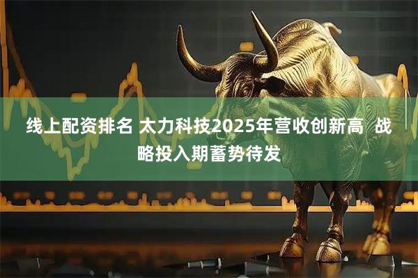 线上配资排名 太力科技2025年营收创新高  战略投入期蓄势待发